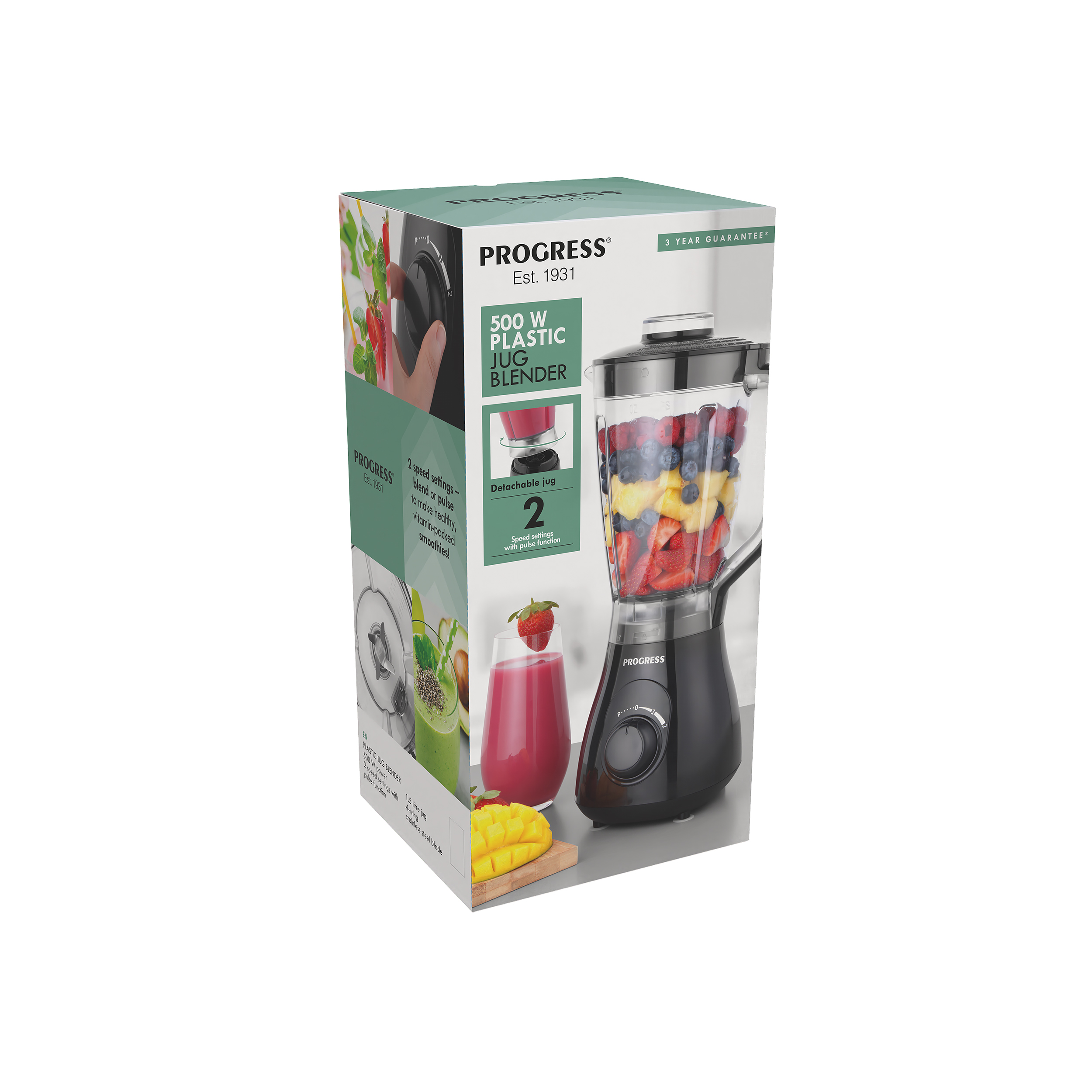 Progress EK6647PVDE 500W Plastic Jug Blender