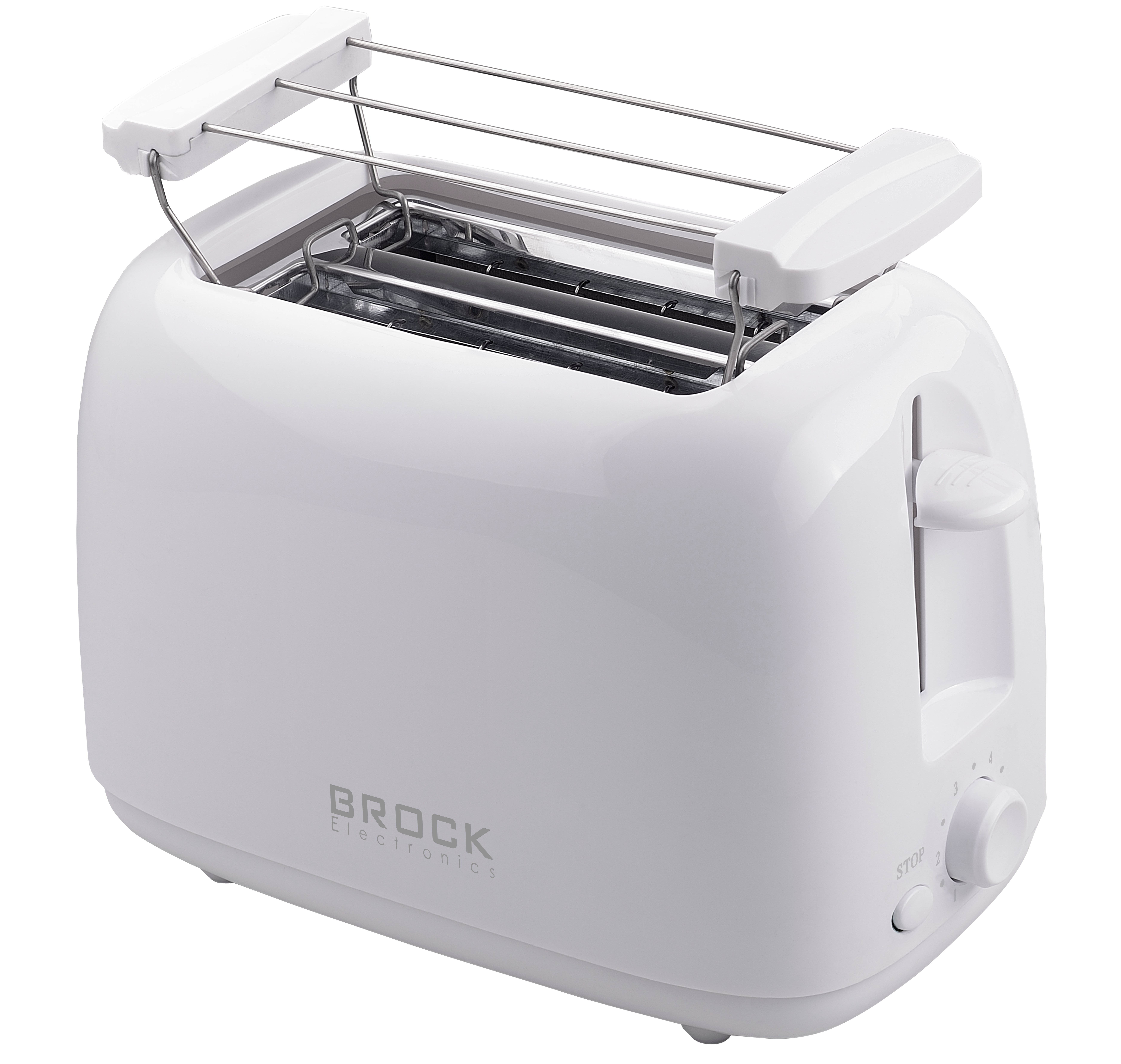 Brock BT 1008 WH Toaster 650-750W, White
