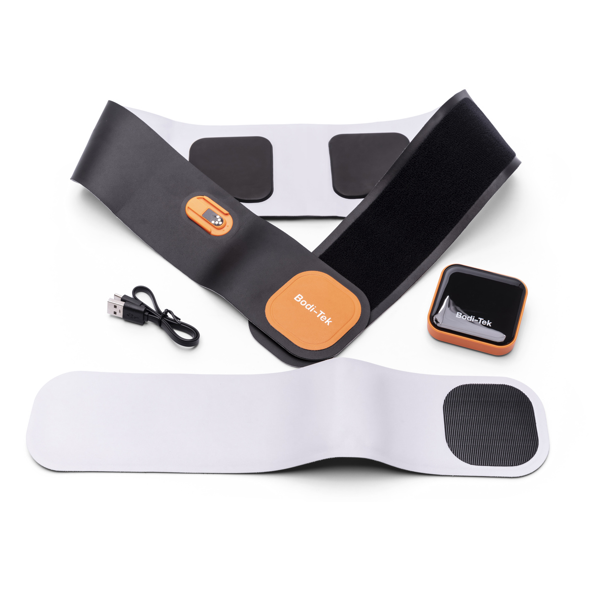 Bodi-Tek BT-ABSH-TOP-EU/1.2 Ab AND Back Muscle Strengthener With Heat, Black/Orange