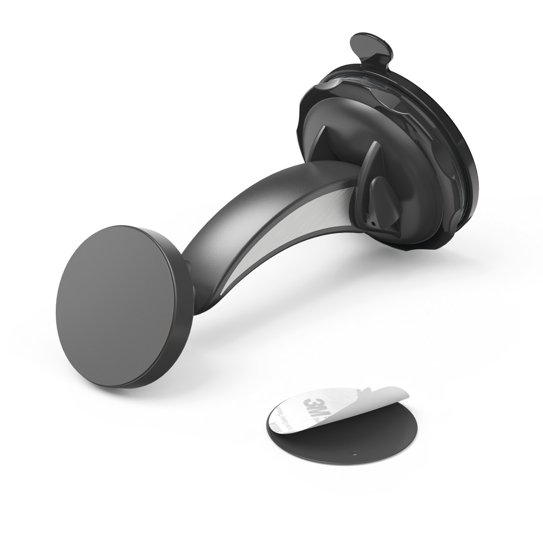 Hama Magnet Car Mobile Phone Holder with Suction Cup, 360° Rotation, Universal