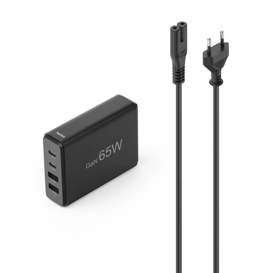 Hama Charging Station With USB-C/USB-A 65W Black
