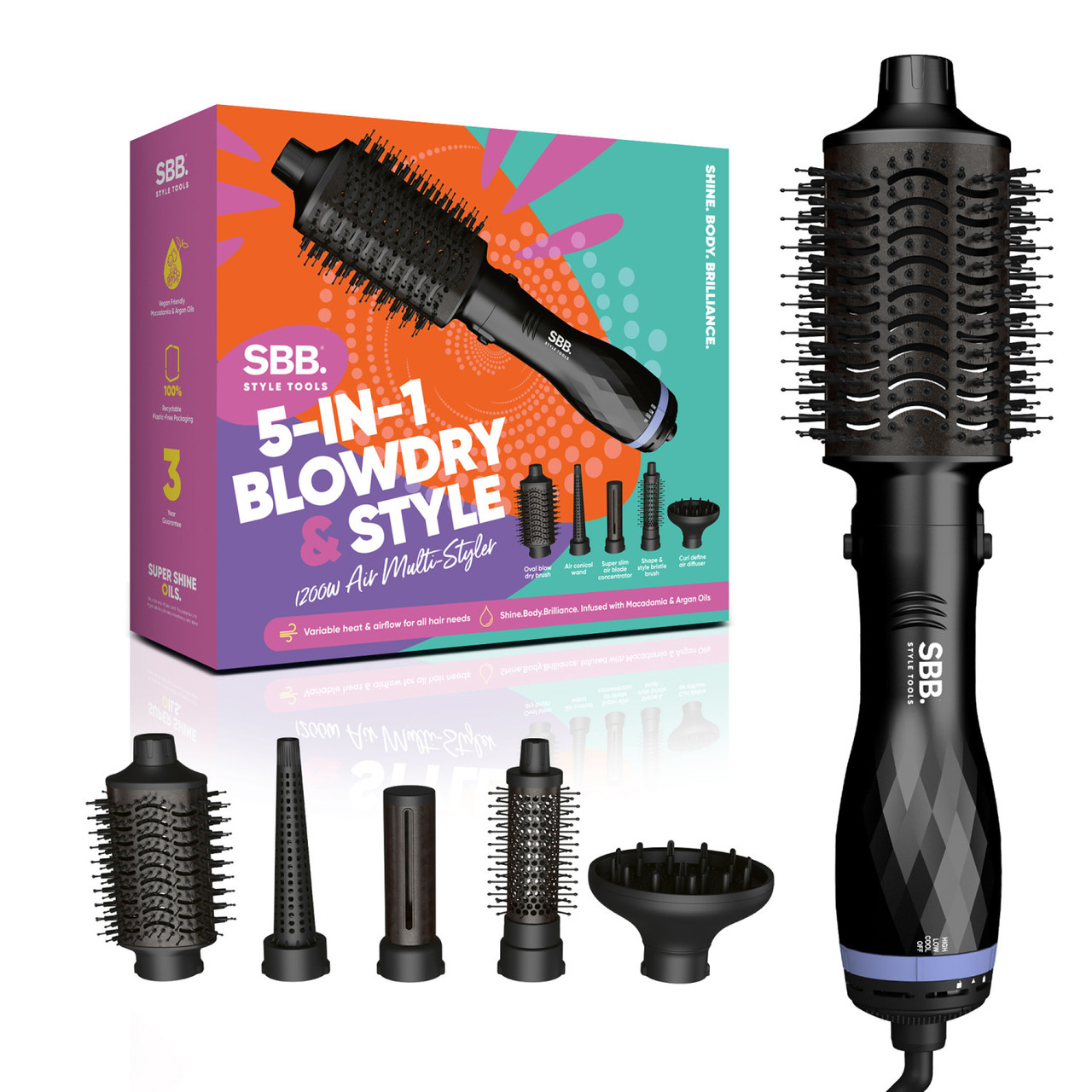 SBB. SBDR-2850-EU 5-in-1 Blowdry and Style