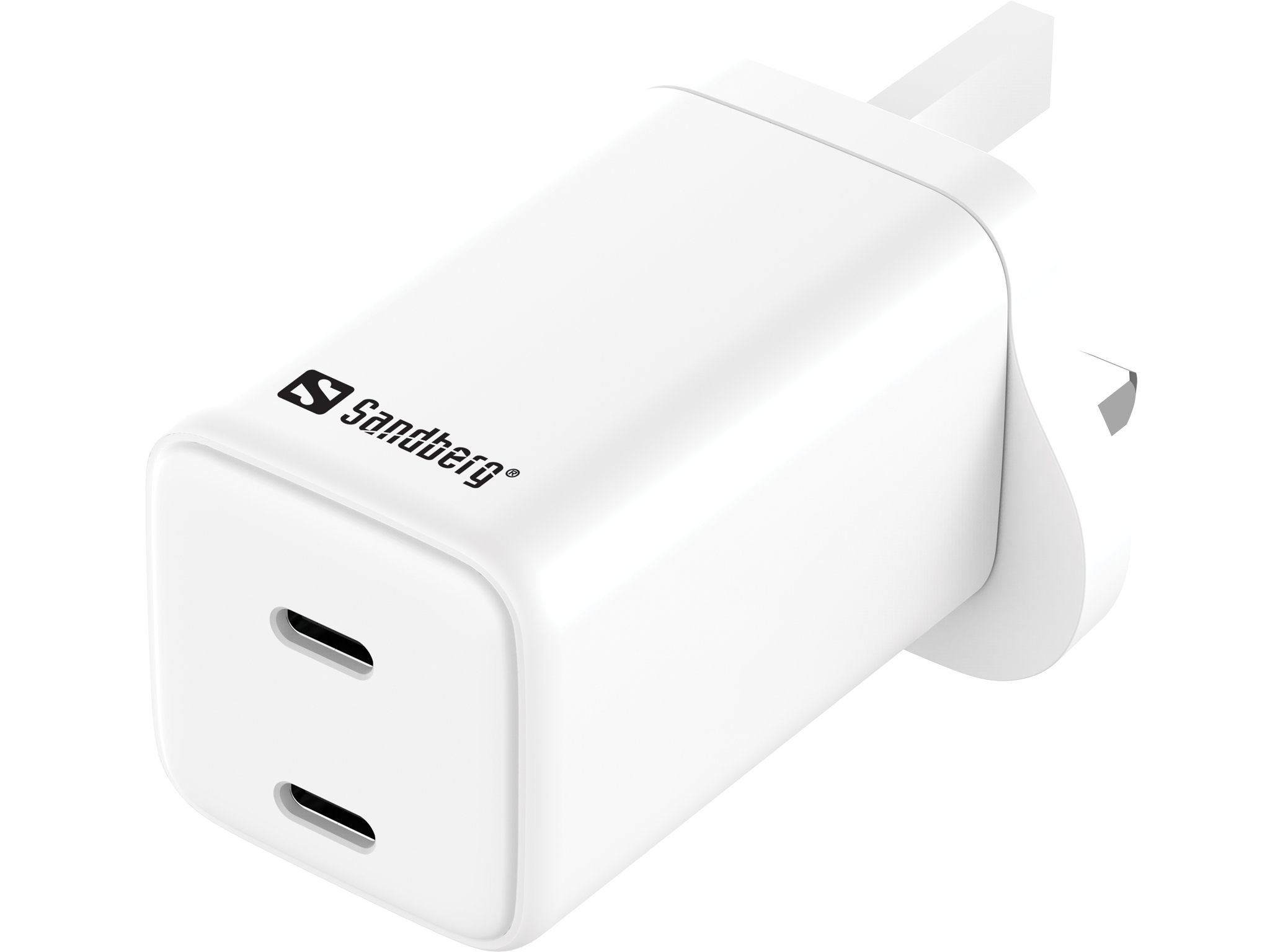 Sandberg 441-62 AC Charger, Dual USB-C, PD65W, UK