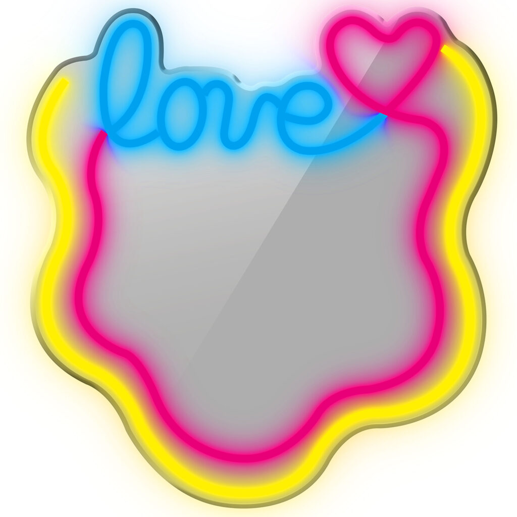 Manta Neon Lights LOVE LED Neon Mirror