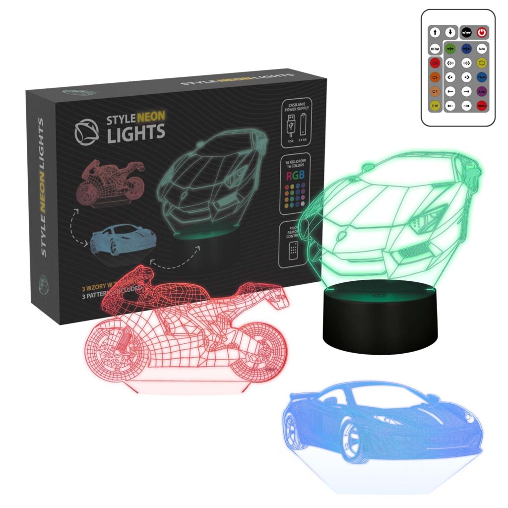 Manta SNL120RGB LED Lamp Light Decoration for Vehicles, 1 RGB 3D