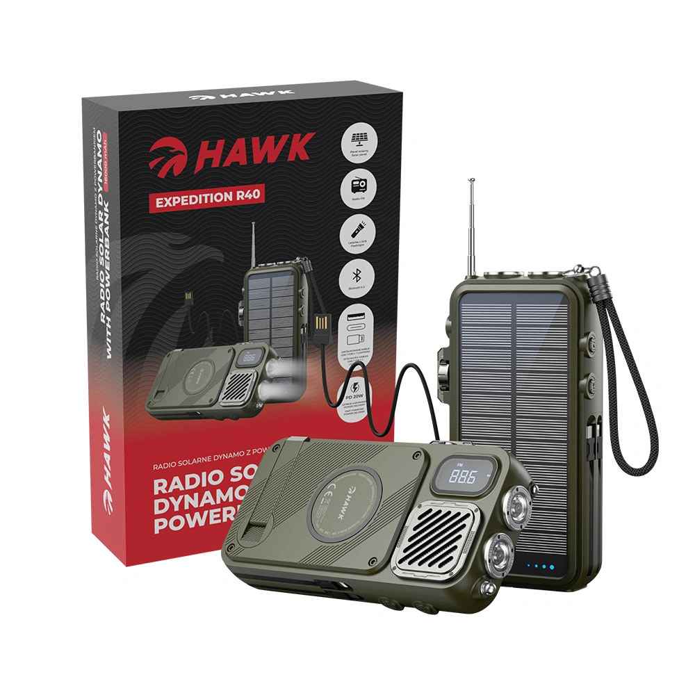 Hawk HWRDI440GN Radio Solar Dynamo With